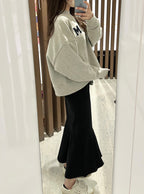 GRL dk988 Back Slit Mermaid Skirt 後開衩魚尾長裙 image 16