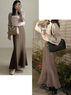 GRL dk988 Back Slit Mermaid Skirt 後開衩魚尾長裙 image 17