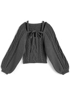 dr834 Ribbon Bolero & Cable-Knit Camisole Set 圖片 6