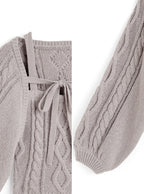 dr834 Ribbon Bolero & Cable-Knit Camisole Set 圖片 16