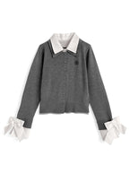 GRL fs29 collared knit top 襯衫領針織上衣 5