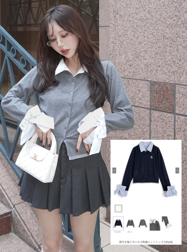 GRL fs29 collared knit top 襯衫領針織上衣 7