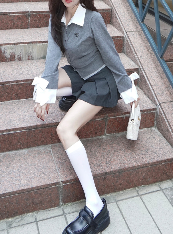 GRL fs29 collared knit top 襯衫領針織上衣 8