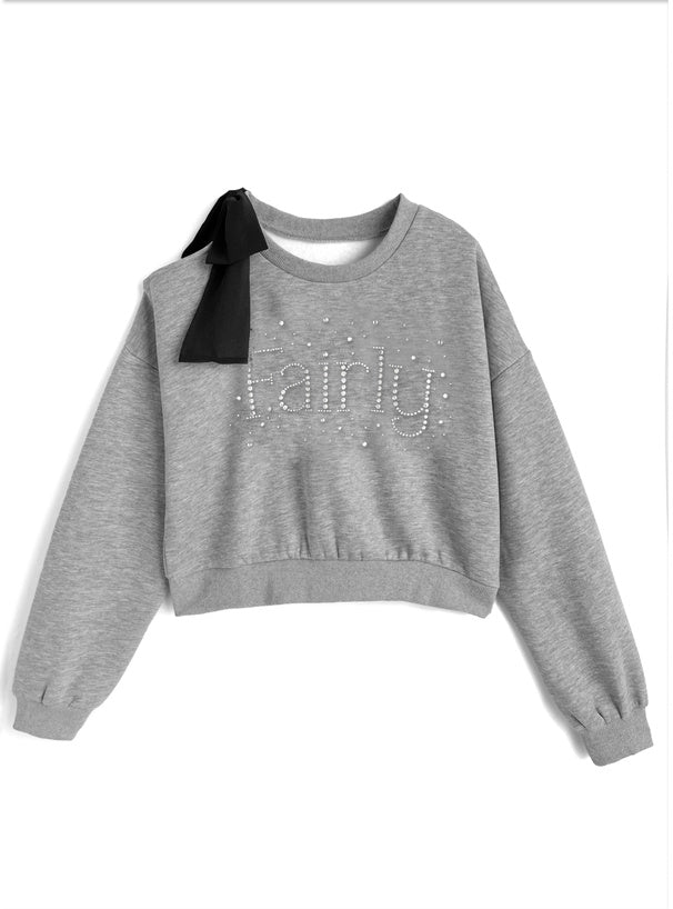GRL fu496 glitter sweatshirt top 閃亮衛衣上衣 — image 圖片 6