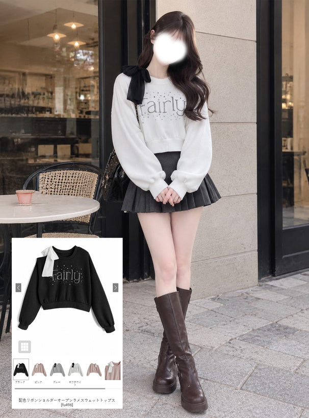 GRL fu496 glitter sweatshirt top 閃亮衛衣上衣 — image 圖片 1