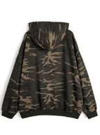 Camouflage double-zip sweatshirt hoodie 迷彩雙拉鏈衛衣連帽上衣