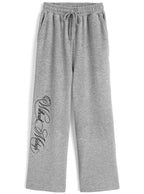Logo Embroidery & Rhinestone Sweatpants 標誌刺繡水鑽休閒運動褲 [fu511] — 6