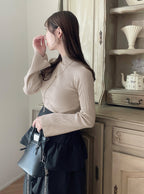 GRL k9086d High Neck Flare Sleeve Rib Knit Top 高領喇叭袖羅紋針織上衣 11
