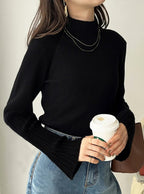 GRL k9086d High Neck Flare Sleeve Rib Knit Top 高領喇叭袖羅紋針織上衣 17