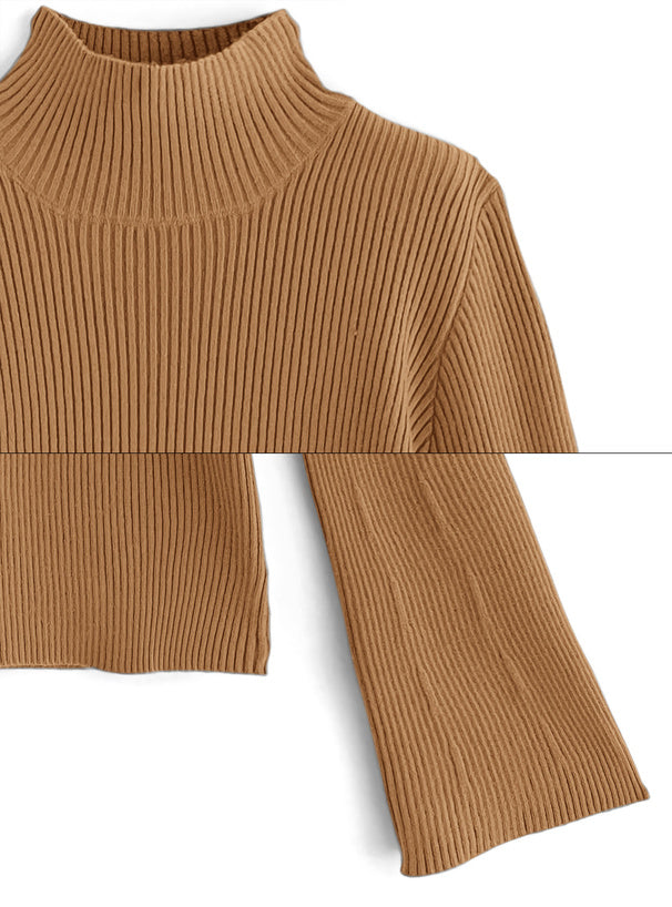 GRL k9086d High Neck Flare Sleeve Rib Knit Top 高領喇叭袖羅紋針織上衣 20