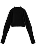 Thumbhole Long-Sleeve Knit Top 拇指孔長袖針織上衣 [k9206d] 4