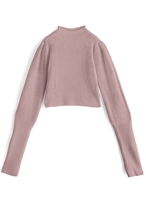 Thumbhole Long-Sleeve Knit Top 拇指孔長袖針織上衣 [k9206d] 5