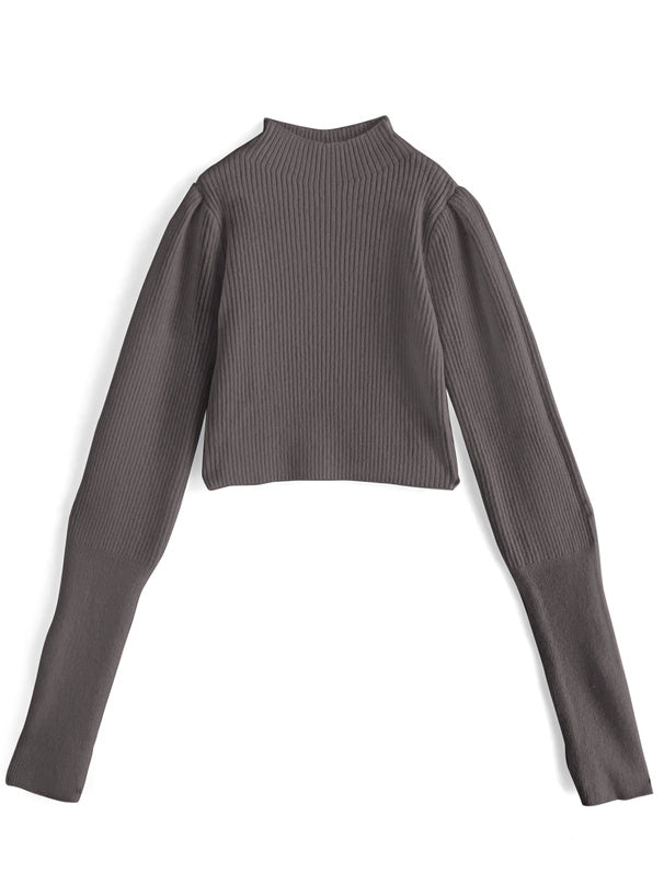 Thumbhole Long-Sleeve Knit Top 拇指孔長袖針織上衣 [k9206d] 8