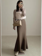 Thumbhole Long-Sleeve Knit Top 拇指孔長袖針織上衣 [k9206d] 13