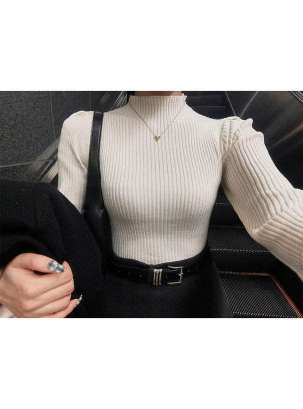 Thumbhole Long-Sleeve Knit Top 拇指孔長袖針織上衣 [k9206d] 16