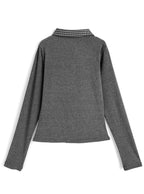 ks290 Check Collar Ribbon Top 格紋領蝴蝶結上衣 4