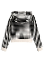 Animal-Ear Striped Zip Hoodie 動物耳朵條紋拉鍊連帽上衣 [ks291] — image 圖片 10