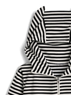 Animal-Ear Striped Zip Hoodie 動物耳朵條紋拉鍊連帽上衣 [ks291] — image 圖片 11