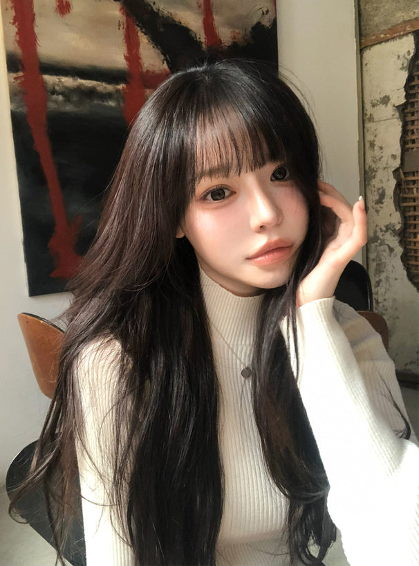 Bottle Neck Ribbed Knit Top 瓶口領羅紋針織上衣 [mh108]