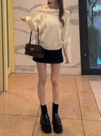Off Shoulder Ribbon Knit Top 露肩蝴蝶結針織上衣 [th085] — 3
