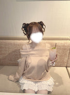 Off Shoulder Ribbon Knit Top 露肩蝴蝶結針織上衣 [th085] — 6