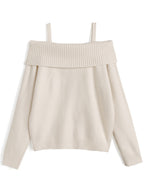 Off Shoulder Ribbon Knit Top 露肩蝴蝶結針織上衣 [th085] — 8