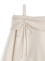 Off Shoulder Ribbon Knit Top 露肩蝴蝶結針織上衣 [th085] — 9
