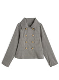 Glen Check Napoleon Blouse 格紋拿破崙風襯衫 [pm1025] 2