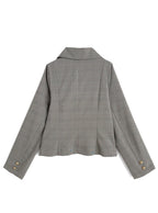 Glen Check Napoleon Blouse 格紋拿破崙風襯衫 [pm1025] 3