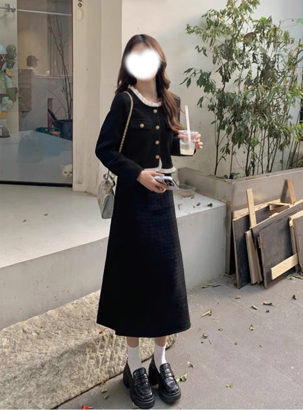 Corduroy Frill Collarless Jacket 燈芯絨荷葉邊無領外套 [nz67] — 2