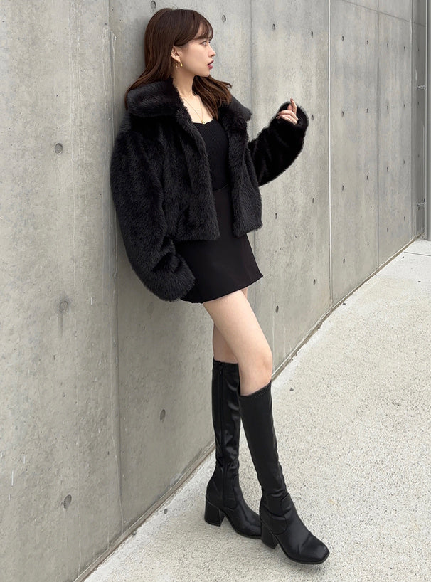 Faux Fur Short Coat 人造毛皮短版外套 [on331] image 7