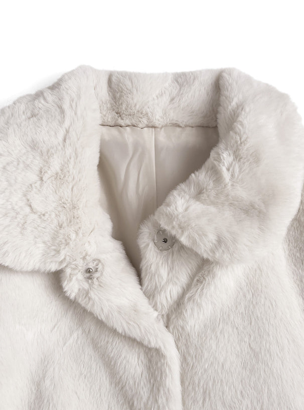 Faux Fur Short Coat 人造毛皮短版外套 [on331] image 13