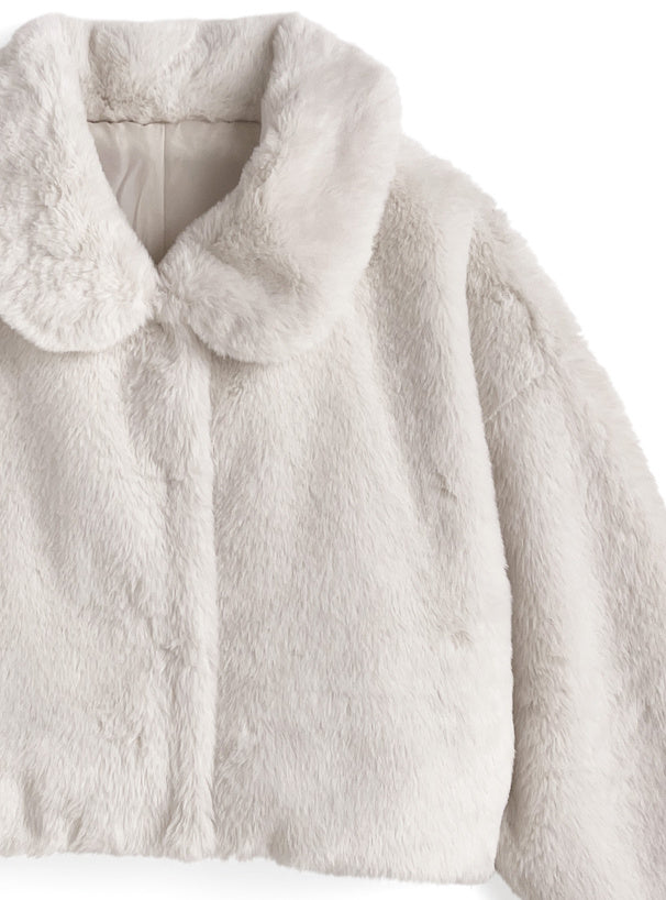 Faux Fur Short Coat 人造毛皮短版外套 [on331] image 14