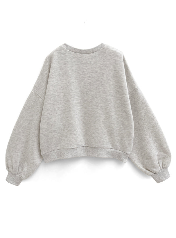 Lace Bow Motif Sweatshirt 蕾絲蝴蝶結圖案衛衣 [pm1009] image 8