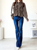 Shirred Design Shirt 抽褶設計襯衫 [pp304] 03