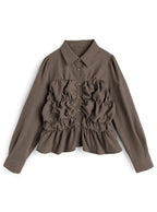 Shirred Design Shirt 抽褶設計襯衫 [pp304] 04