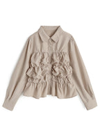 Shirred Design Shirt 抽褶設計襯衫 [pp304] 05