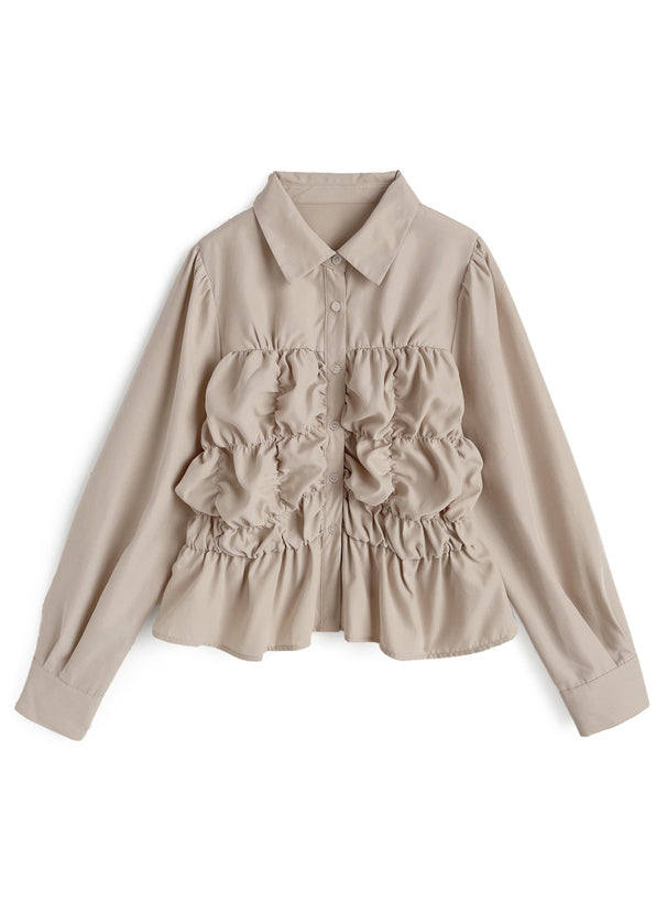 Shirred Design Shirt 抽褶設計襯衫 [pp304] 05