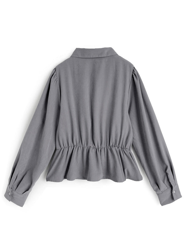 Shirred Design Shirt 抽褶設計襯衫 [pp304] 08