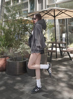 Oversized Brushed-Fleece Sweat Hoodie 寬鬆刷毛連帽衛衣 [ru1319] image 2