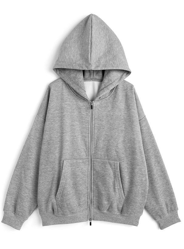 Oversized Brushed-Fleece Sweat Hoodie 寬鬆刷毛連帽衛衣 [ru1319] image 7