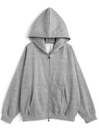 Oversized Brushed-Fleece Sweat Hoodie 寬鬆刷毛連帽衛衣 [ru1319] image 7