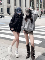 Oversized Brushed-Fleece Sweat Hoodie 寬鬆刷毛連帽衛衣 [ru1319] image 15