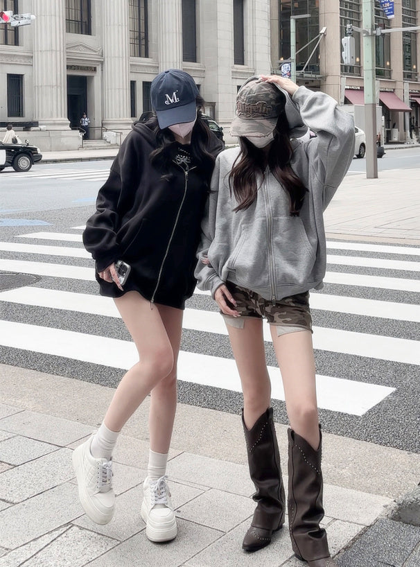 Oversized Brushed-Fleece Sweat Hoodie 寬鬆刷毛連帽衛衣 [ru1319] image 15