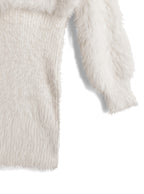 V-Neck Shaggy Knit Mini Dress V領長毛感針織迷你連身裙 [ru1852] - image 9