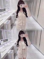 Lace Trim Hoodie & Shorts Set 蕾絲滾邊連帽外套與短褲套裝 — image 8