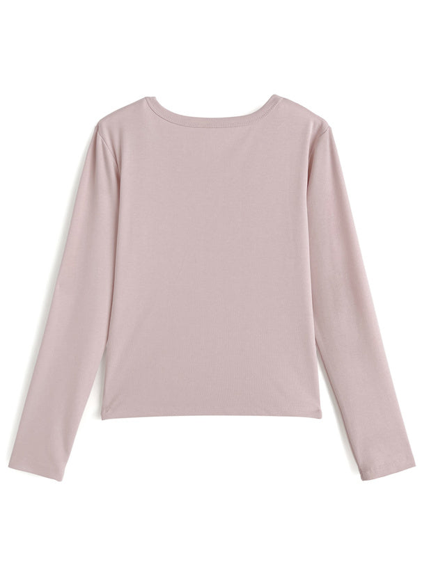 Rhinestone Logo Long Sleeve T-Shirt 水鑽標誌長袖T恤 [ru2124] - 9