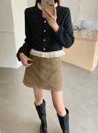 Polka Dot Ruffle Cardigan 波點荷葉邊開襟衫 [sd325] — image 2