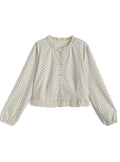 Polka Dot Ruffle Cardigan 波點荷葉邊開襟衫 [sd325] — image 4