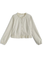 Polka Dot Ruffle Cardigan 波點荷葉邊開襟衫 [sd325] — image 4